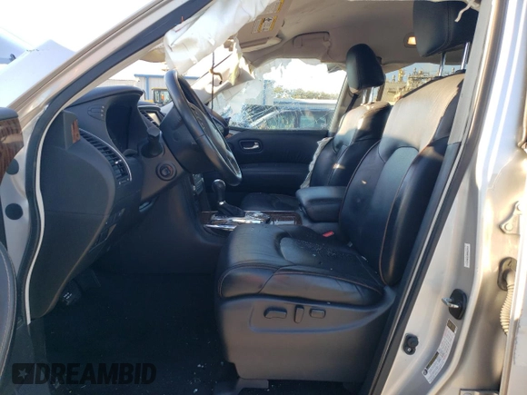 2020 Nissan Armada SL with VIN JN8AY2ND6L9109099, listed as a Copart auction lot 86778724 with 0 mi miles and Salvage Title. Bid and sale history available at carsss.com. Image 7.