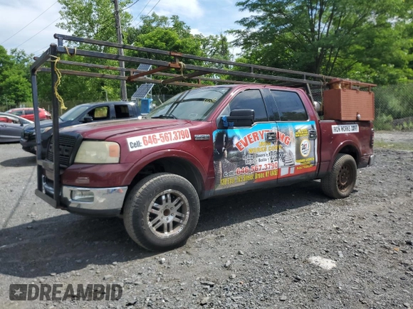 2004 Ford F-150 XLT z VIN 1FTPW14504KD30014, wystawiony jako Copart lot #62079815 z przebiegiem 184 653 mil mil oraz Szkoda całkowita • Salvage title. Historia ofert i sprzedaży dostępna na DreamBid. Obrazek 1.