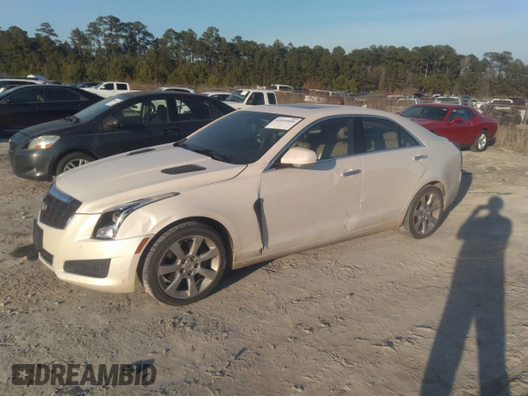 2013 Cadillac ATS Luxury with VIN 1G6AH5R31D0121510, listed as a IAAI auction lot 41652036 with 155,104 mi miles. Bid and sale history available at carsss.com. Image 17.