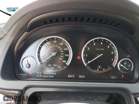 2016 BMW 5 Series 535i Gran Turismo xDrive with VIN WBA5M4C55GD186532, listed as a Copart auction lot 63764373 with 89,913 mi miles and . Bid and sale history available at DreamBid. Image 9.