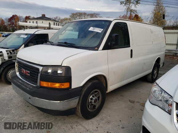 2017 GMC Savana Cargo Van with VIN 1GTW7AFF7H1906806, listed as a Copart auction lot 81203694 with 53,426 mi miles and Salvage Title. Bid and sale history available at carsss.com. Image 1.