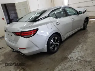 2021 Nissan Sentra SV with VIN 3N1AB8CV2MY300139, listed as a Copart auction lot 46868895 with 57,037 mi miles and Salvage Title. Bid and sale history available at carsss.com. Image 3.