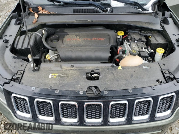 2018 Jeep Compass Latitude with VIN 3C4NJDBB6JT147355, listed as a Copart auction lot 43694585 with 105,230 mi miles and Salvage Title. Bid and sale history available at carsss.com. Image 12.