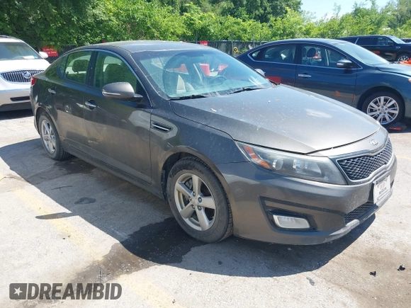 2015 Kia Optima LX z VIN 5XXGM4A77FG356930, wystawiony jako IAAI lot #42261299 z przebiegiem 248 635 mil mil oraz . Historia ofert i sprzedaży dostępna na DreamBid. Obrazek 1.