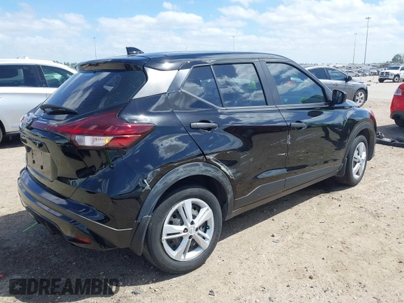 2022 Nissan Kicks S with VIN 3N1CP5BV3NL514002, listed as a IAAI auction lot 41824220 with 57,881 mi miles. Bid and sale history available at carsss.com. Image 4.