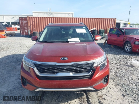 2021 Kia Seltos S with VIN KNDEU2AA3M7229895, listed as a IAAI auction lot 41944059 with 57,000 mi miles and . Bid and sale history available at DreamBid. Image 12.