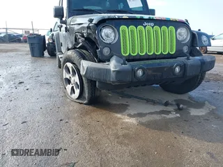 2017 Jeep Wrangler Unlimited Sahara with VIN 1C4BJWEG5HL520140, listed as a IAAI auction lot 41708084 with 74,906 mi miles. Bid and sale history available at carsss.com. Image 6.