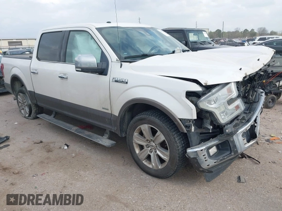 2017 Ford F-150 XL with VIN 1FTEW1EG0HFB70948, listed as a IAAI auction lot 41753174 with 217,677 mi miles. Bid and sale history available at carsss.com. Image 1.