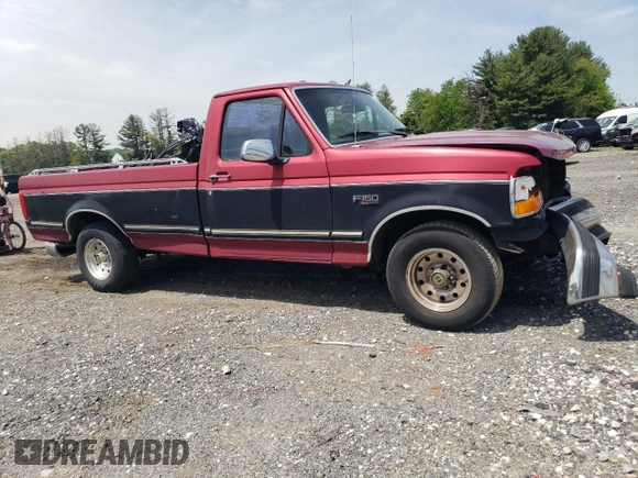 1995 Ford F-150 with VIN 1FTEF15N7SNB13223, listed as a Copart auction lot 56002595 with Not provided miles and Salvage title. Bid and sale history available at DreamBid. Image 4.