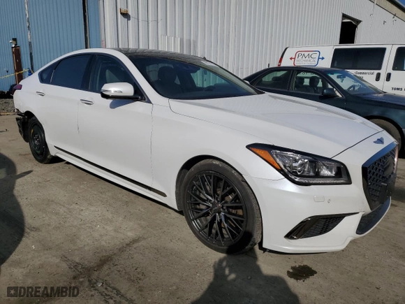 2020 Genesis G80 3.8L with VIN KMTFN4JE5LU334567, listed as a Copart auction lot 44191715 with 66,126 mi miles and Salvage Title. Bid and sale history available at carsss.com. Image 4.