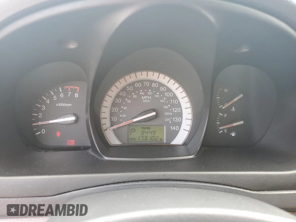 2007 Kia Spectra EX with VIN KNAFE121675438264, listed as a Copart auction lot 75255394 with 173,102 mi miles and Salvage Title. Bid and sale history available at carsss.com. Image 9.