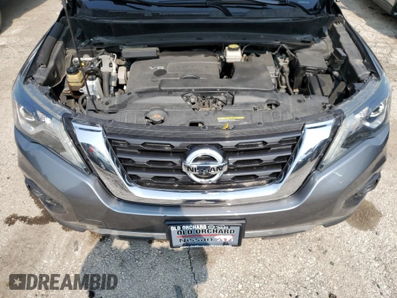2019 Nissan Pathfinder S with VIN 5N1DR2MMXKC633330, listed as a Copart auction lot 64397035 with 190,196 mi miles and Clean title. Bid and sale history available at DreamBid. Image 12.