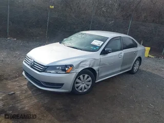 2013 Volkswagen Passat S with VIN 1VWAP7A30DC101350, listed as a IAAI auction lot 41846928 with 307,166 mi miles. Bid and sale history available at carsss.com. Image 2.