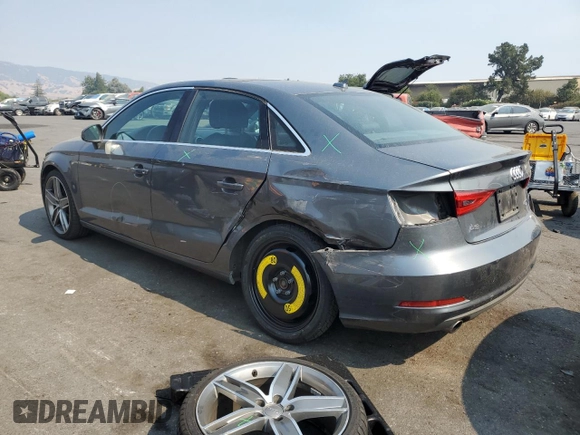 2015 Audi A3 2.0T Premium Plus with VIN WAUEFGFF4F1066950, listed as a Copart auction lot 66340553 with 107,523 mi miles. Bid and sale history available at carsss.com. Image 2.