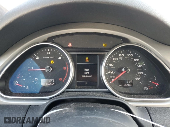 2015 Audi Q7 3.0L TDI Prestige with VIN WA1WMAFE5FD032655, listed as a Copart auction lot 84993104 with 96,965 mi miles and Salvage Title. Bid and sale history available at carsss.com. Image 9.