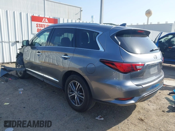 2018 Infiniti QX60 with VIN 5N1DL0MM5JC527646, listed as a IAAI auction lot 41824068 with 116,934 mi miles and . Bid and sale history available at DreamBid. Image 3.