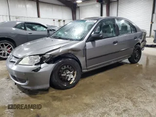 2005 Honda Civic VP with VIN 1HGES16395L017538, listed as a Copart auction lot 52503465 with 89,105 mi miles and Salvage Title. Bid and sale history available at DreamBid. Image 1.
