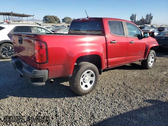 2021 Chevrolet Colorado 2WD Work Truck with VIN 1GCGSBEN0M1174272, listed as a Copart auction lot 84538594 with 58,052 mi miles and Salvage title. Bid and sale history available at DreamBid. Image 3.