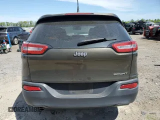 2014 Jeep Cherokee Sport with VIN 1C4PJLAB6EW212564, listed as a Copart auction lot 54355115 with 138,401 mi miles and Salvage Title. Bid and sale history available at DreamBid. Image 6.