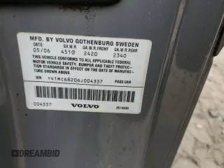 2006 Volvo C70 с VIN YV1MC68206J004337, выставлен на аукционе Copart как лот 55857535 с пробегом Не указан миль и Чистый • Clean title. История ставок и продаж доступна на DreamBid. Изображение 12.