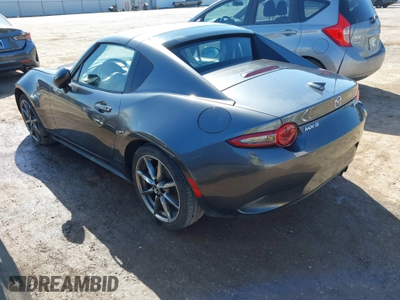 2018 Mazda MX-5 Miata RF Grand Touring with VIN JM1NDAM76J0203600, listed as a IAAI auction lot 41850985 with 89,552 mi miles. Bid and sale history available at carsss.com. Image 3.