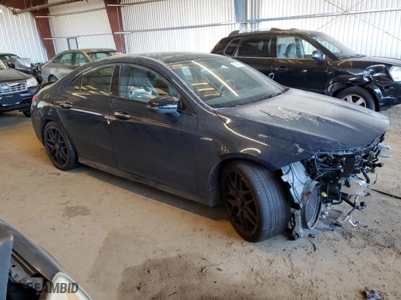 2022 Mercedes-Benz CLA with VIN W1K5J5DB2NN278412, listed as a Copart auction lot 88296995 with 33,186 mi miles and Salvage Title. Bid and sale history available at carsss.com. Image 4.