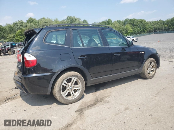 2006 BMW X3 3.0i z VIN WBXPA93456WG92234, wystawiony jako Copart lot #60319775 z przebiegiem Nie podano mil oraz Szkoda całkowita • Salvage title. Historia ofert i sprzedaży dostępna na DreamBid. Obrazek 3.