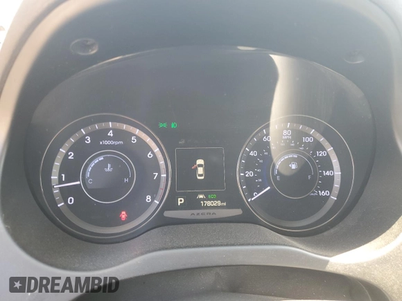 2016 Hyundai Azera Limited with VIN KMHFH4JG2GA520030, listed as a Copart auction lot 55767035 with 178,029 mi miles and Salvage Title. Bid and sale history available at DreamBid. Image 9.