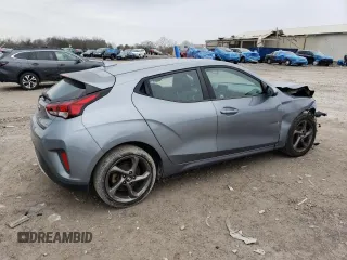 2019 Hyundai Veloster 2.0 with VIN KMHTG6AF8KU017103, listed as a Copart auction lot 47827495 with 131,058 mi miles and Salvage Title. Bid and sale history available at carsss.com. Image 3.