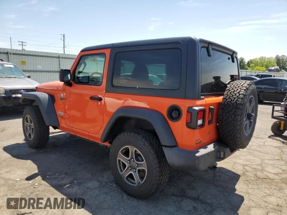 2019 Jeep Wrangler Sport S z VIN 1C4GJXAG8KW576807, wystawiony jako Copart lot #56577505 z przebiegiem 79 968 mil mil oraz Szkoda całkowita • Salvage title. Historia ofert i sprzedaży dostępna na DreamBid. Obrazek 2.