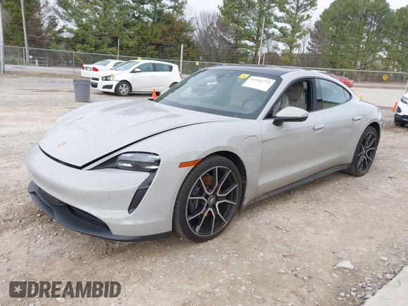 2024 Porsche Taycan with VIN WP0AA2Y11RSA12415, listed as a IAAI auction lot 41511772 with 12,066 mi miles and . Bid and sale history available at DreamBid. Image 2.