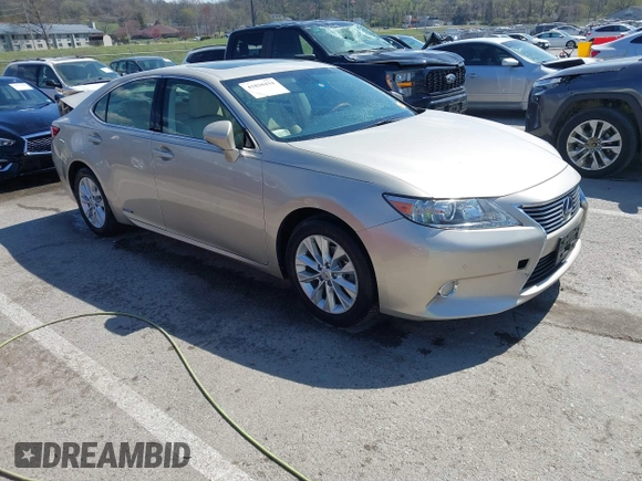 2013 Lexus ES 300h Hybrid with VIN JTHBW1GG6D2011464, listed as a IAAI auction lot 41838434 with 150,747 mi miles. Bid and sale history available at carsss.com. Image 1.