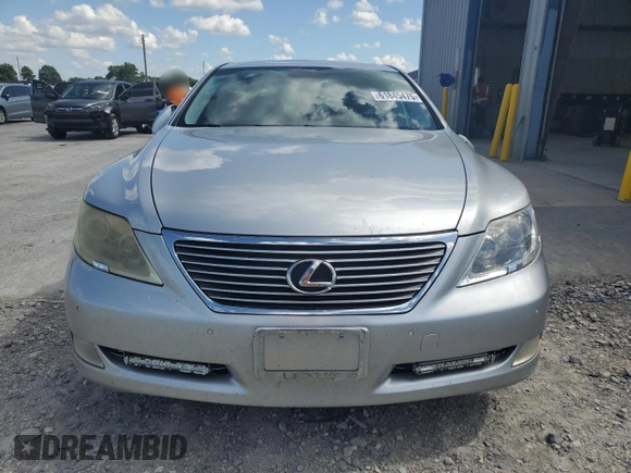 2008 Lexus LS 460 with VIN JTHBL46F285067604, listed as a Copart auction lot 61845475 with 159,870 mi miles and Salvage title. Bid and sale history available at DreamBid. Image 5.