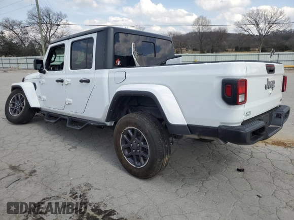 2023 Jeep Gladiator Overland z VIN 1C6HJTFG0PL514615, wystawiony jako Copart lot #48466965 z przebiegiem 32 427 mil mil oraz Czysty tytuł • Clean title. Historia ofert i sprzedaży dostępna na DreamBid. Obrazek 2.
