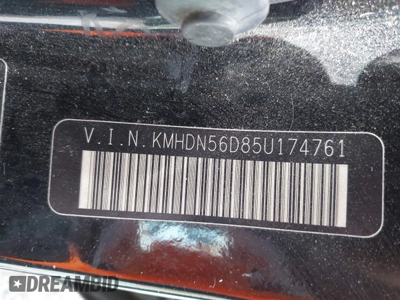 2005 Hyundai Elantra GLS z VIN KMHDN56D85U174761, wystawiony jako IAAI lot #42278313 z przebiegiem 168 242 mil mil oraz . Historia ofert i sprzedaży dostępna na DreamBid. Obrazek 9.