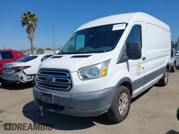 2015 Ford Transit Cargo with VIN 1FTNE2CM4FKA07886, listed as a IAAI auction lot 42446968 with 124,632 mi miles and . Bid and sale history available at DreamBid. Image 2.