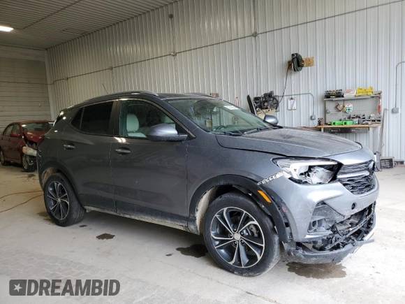 2021 Buick Encore GX Select with VIN KL4MMESL9MB161512, listed as a Copart auction lot 50664255 with 74,489 mi miles and Salvage title. Bid and sale history available at DreamBid. Image 4.