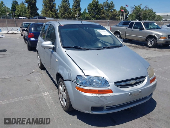2008 Chevrolet Aveo LS with VIN KL1TD66618B086796, listed as a IAAI auction lot 42755287 with 148,103 mi miles and . Bid and sale history available at DreamBid. Image 6.