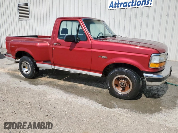 1992 Ford F-150 with VIN 1FTDF15N1NKB23862, listed as a Copart auction lot 65095475 with 100,853 mi miles and Clean title. Bid and sale history available at DreamBid. Image 4.