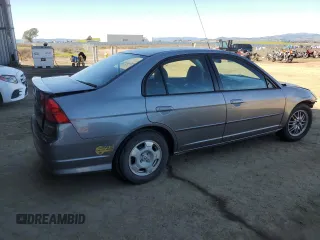 2005 Honda Civic with VIN JHMES96655S026250, listed as a Copart auction lot 46291235 with 229,563 mi miles and Clean Title. Bid and sale history available at DreamBid. Image 3.