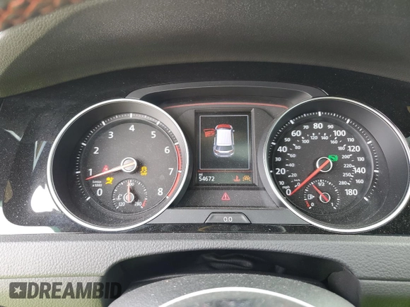 2019 Volkswagen Golf GTI S with VIN 3VW6T7AU8KM003186, listed as a Copart auction lot 53166134 with 54,672 mi miles and Non Repairable. Bid and sale history available at carsss.com. Image 9.
