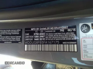 2015 Mercedes-Benz S 550 z VIN WDDUG8FB5FA167175, wystawiony jako IAAI lot #41716327 z przebiegiem 119 745 mil mil oraz . Historia ofert i sprzedaży dostępna na DreamBid. Obrazek 9.