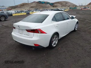 2015 Lexus IS 250 with VIN JTHCF1D25F5019537, listed as a IAAI auction lot 41643532 with 66,765 mi miles and . Bid and sale history available at DreamBid. Image 4.