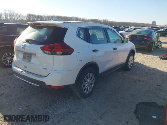 2018 Nissan Rogue SV with VIN KNMAT2MV1JP572474, listed as a IAAI auction lot 41756972 with 156,988 mi miles. Bid and sale history available at carsss.com. Image 4.