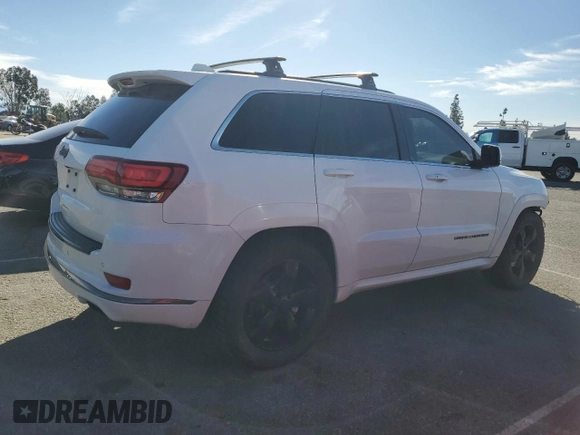 2015 Jeep Grand Cherokee Overland with VIN 1C4RJFCM5FC146181, listed as a Copart auction lot 47127815 with 93,566 mi miles and Salvage title. Bid and sale history available at DreamBid. Image 3.