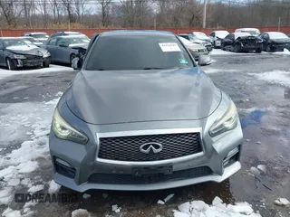 2014 Infiniti Q50 Premium with VIN JN1BV7AR8EM690406, listed as a IAAI auction lot 41525545 with 163,582 mi miles. Bid and sale history available at carsss.com. Image 12.