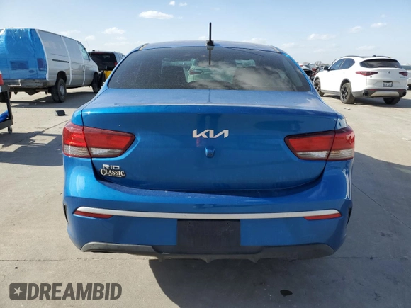 2022 Kia Rio S with VIN 3KPA24AD1NE478417, listed as a Copart auction lot 49182595 with 72,338 mi miles and Clean Title. Bid and sale history available at DreamBid. Image 6.