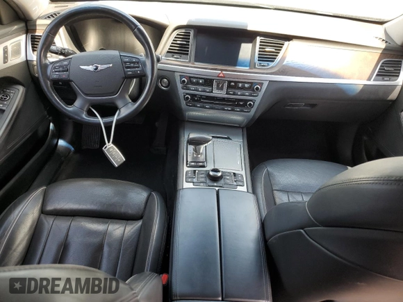 2018 Genesis G80 3.8L with VIN KMHGN4JE2JU253277, listed as a Copart auction lot 65352795 with 127,802 mi miles and Clean title. Bid and sale history available at DreamBid. Image 8.