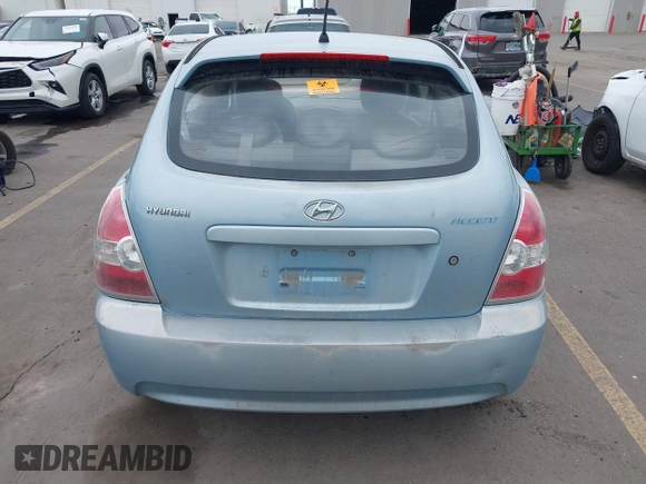 2007 Hyundai Accent GS with VIN KMHCM36CX7U006584, listed as a IAAI auction lot 41801452 with 1 mi miles. Bid and sale history available at carsss.com. Image 16.