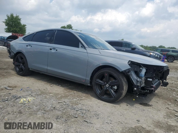 2025 Honda Accord Sport-L with VIN 1HGCY2F7XSA010975, listed as a Copart auction lot 57308645 with 13,742 mi miles and Salvage title. Bid and sale history available at DreamBid. Image 4.